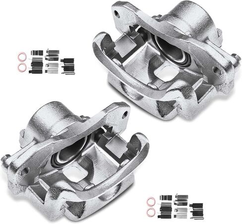 A-Premium Disc Brake Caliper Assembly with Bracket Compatible with Select Mazda Models - Protege 1999 2000 2001 2002 2003, L4 1.6L - Front Left Driver Side in Saudi Arabia