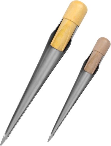 JSHANMEI Stainless Steel Splicing FID Spikes with Wood Handle Marine Rope Splicing Spikes FID Sanded Smooth Beech Wood Handle for Line Wire Accessories 7inch 11inch in Saudi Arabia