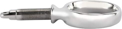 NovelBee 2pcs of 316 Stainless Steel Round Boat Oarlock Socket Side Mount Rowlock Paddle Brackets (Horn I.D:2") in Saudi Arabia
