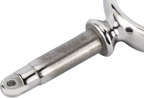 NovelBee 2pcs of 316 Stainless Steel Round Boat Oarlock Socket Side Mount Rowlock Paddle Brackets (Horn I.D:2") in Saudi Arabia