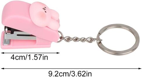 Mini Stapler Set, 5 Pcs Cute Stapler Key Chain with 5 Pcs Staples, Portable Mini Stapler for Office in Saudi Arabia