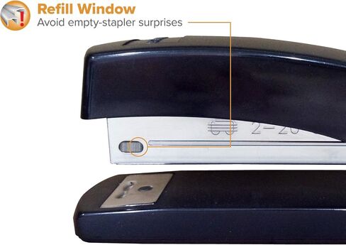 Bostitch Half-Strip Desktop Stapler Kit with Staple Remover and Staples, Black (606-BLK-PP) in Saudi Arabia