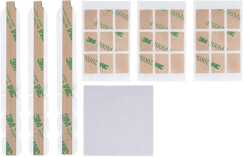 Removable Adhesive Strips for Privacy Screen Replacement Set of Holder Tabs，Plastic Slide Mount Holder Tabs for Laptop or Computer Monitor Privacy Filter with a Cleaning Cloth by Baffo in Saudi Arabia