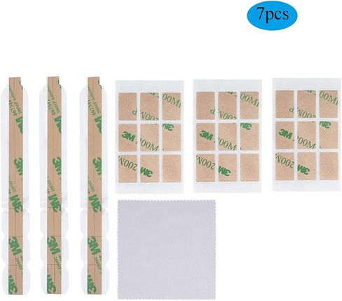 Removable Adhesive Strips for Privacy Screen Replacement Set of Holder Tabs，Plastic Slide Mount Holder Tabs for Laptop or Computer Monitor Privacy Filter with a Cleaning Cloth by Baffo in Saudi Arabia