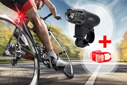 Rechargeable Bike Light - High Intensity Bicycle Light, Ideal for Night Riding, Bike Flashlight & Headlight, Ultra-Bright Bike Lights for Enhanced Safety and Visibility in Saudi Arabia