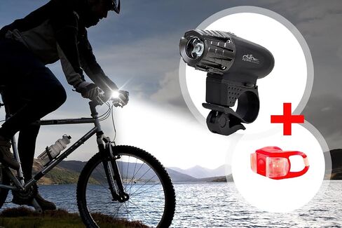 Rechargeable Bike Light - High Intensity Bicycle Light, Ideal for Night Riding, Bike Flashlight & Headlight, Ultra-Bright Bike Lights for Enhanced Safety and Visibility in Saudi Arabia