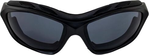 Birdz Eyewear Canopy Padded Motorcycle Sunglasses Riding Safety Glasses ANSI Z87.1 Convertible to Goggles Black Frame in Saudi Arabia