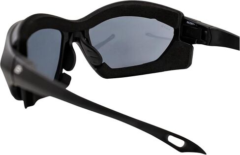 Birdz Eyewear Canopy Padded Motorcycle Sunglasses Riding Safety Glasses ANSI Z87.1 Convertible to Goggles Black Frame in Saudi Arabia