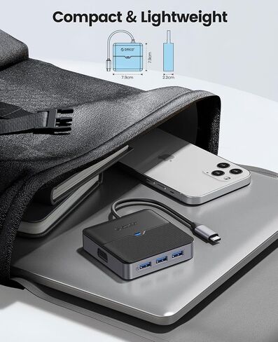 Laptop Docking Station Dual Monitor, ORICO 9 in 1 USB C Hub with 4K HDMI, VGA, 1000M Ethernet, 100W PD Charging, SD/TF Card Reader, 3 USB Port, Type C Dock for MacBook Pro/Air in Saudi Arabia