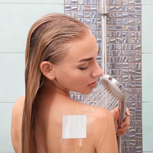 وسادات ضمادات جزيرة لاصقة للقسم، حاجز غطاء الجرح، رقعة ماصة، ضمادة شفافة مقاومة للماء - 10 قطع - 9 * 9 سم in Kuwait