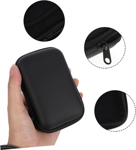 حقيبة محرك صغيرة مقاومة للصدمات، تخزين إلكترونيات السفر، منظم سماعات أذن فلاش، بيانات سوداء لحمل الحقيبة، سلك X صغير، ملحقات USB للهاتف، كابل، حافظة صلبة، شاحن in Kuwait