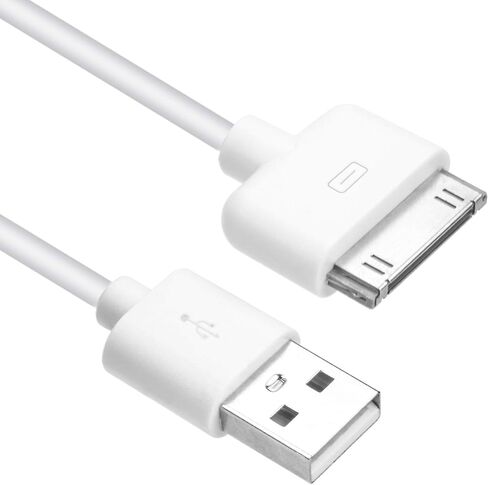 4S كابل شحن USB كبل مزامنة 30 دبوس سلك شاحن آيفون 4 4S 3G 3GS iPad 1 2 3 iPod Touch Nano 3.3 قدم أبيض in Kuwait
