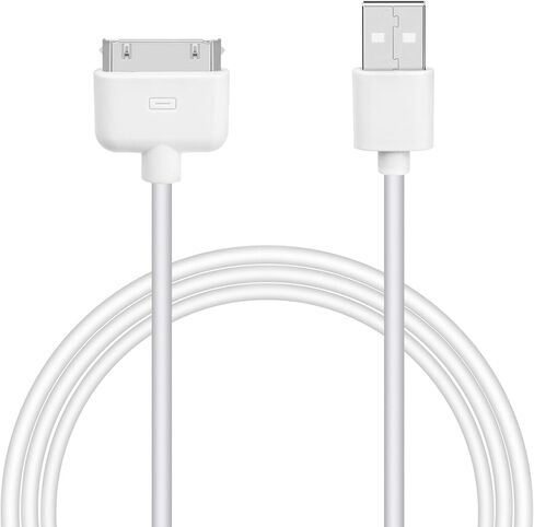 4S كابل شحن USB كبل مزامنة 30 دبوس سلك شاحن آيفون 4 4S 3G 3GS iPad 1 2 3 iPod Touch Nano 3.3 قدم أبيض in Kuwait