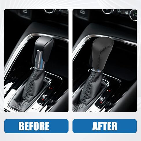 Gear Shift Lever Cover Automotive Interior Gear Shift Knob Trim for Honda Accord 8 2008-2012 Black in Saudi Arabia