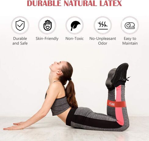 Resistance Exercise Bands Set for Women Butt and Legs, Fitness Resistance Bands for Home, Booty Bands, Workout Bands for Strength Training, Pilates, Yoga, Recovery Bands for Physical Therapy in Saudi Arabia