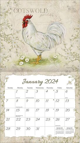 Lang Companies, Proud Rooster Special Edition 2024 Wall Calendar in Saudi Arabia