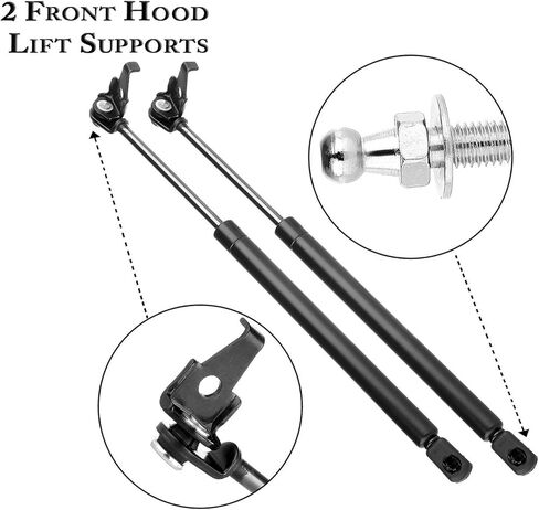Front Hood Lift Supports Shocks Struts Gas Springs 4547 4326 fit for Lexus ES300 1997-2001,fit for Toyota Camry 1997-2001,Pack of 2 in Kuwait