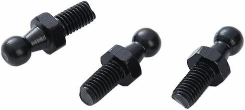 10mm Ball Studs, M8 Ball Screws 8MM Female Thread x 1/2" Long Shank for Gas Struts Lift Support Strut Fitting with Hardware, Pack of 4 (Black) in Saudi Arabia