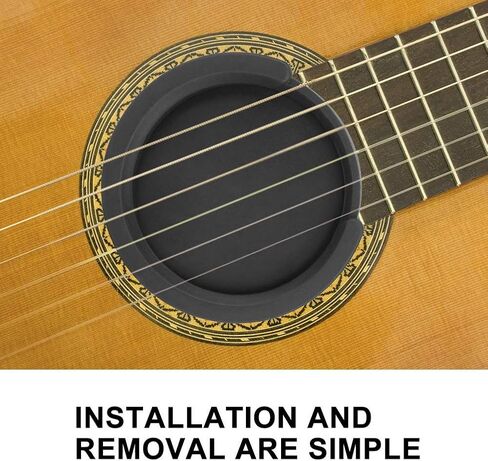 Zetiling Guitar Feedback Buster, Guitar Soundhole Feedback Buffer Cover 86mm Portable Musical Instruments Accessory(#1) in Saudi Arabia