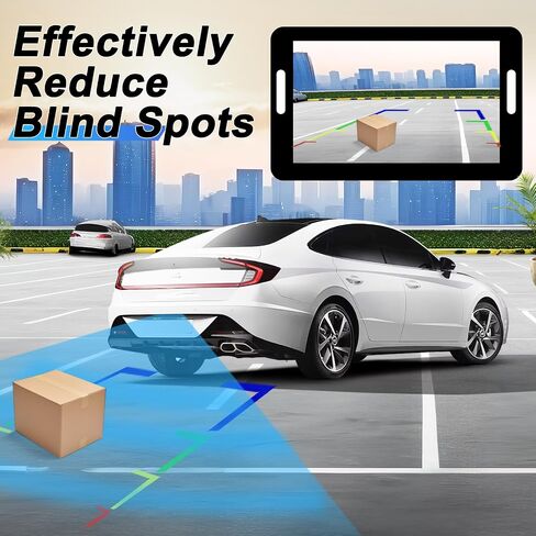Car Reversing Camera, Rear View Camera 12 Led Night Vision, Waterproof Reversing Camera, Suitable for General Cars, Trucks, Suvs, Rvs and Other Models in Saudi Arabia