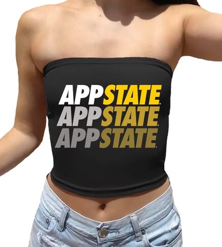 Lojobands Women's Tailgate Outfit College Game Day Tube Top Strapless Top One Size Fits Most in Kuwait