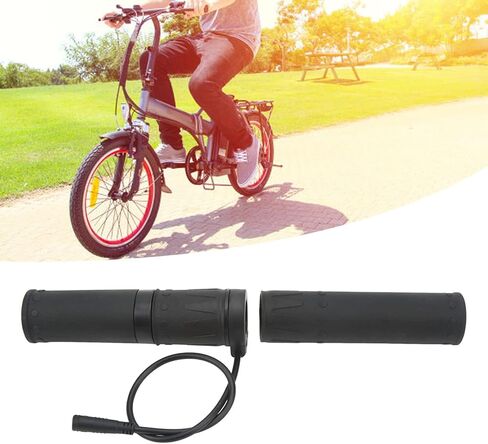 Bike Half Twist Throttle Grip, Waterproof Plug Comfortable Easy Installation Bike Half Throttle Grip for 22.5mm Handlebar for Modification in Saudi Arabia
