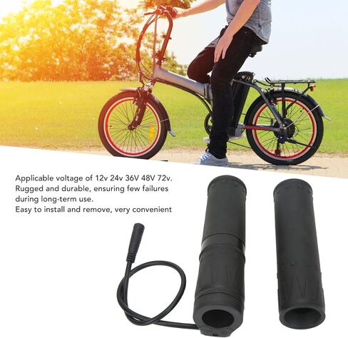 Bike Half Twist Throttle Grip, Waterproof Plug Comfortable Easy Installation Bike Half Throttle Grip for 22.5mm Handlebar for Modification in Saudi Arabia