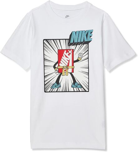 تيشيرت Nike NSW Mark Boxy (للأطفال الصغار/الأطفال الكبار) أبيض مقاس XL (للأطفال الكبار من 18 إلى 20 عامًا) in Saudi Arabia