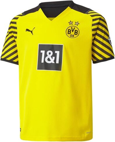 PUMA Kids Boys BVB Replica Home رقبة V وأكمام قصيرة جيرسي كاجوال مريح - أصفر - مقاس XL in Saudi Arabia