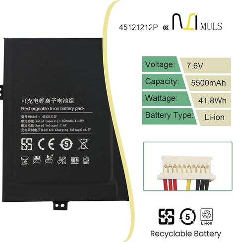 U4374113PV-2S1P NV-3978115-2S 45121212P استبدال بطارية الكمبيوتر المحمول لبوابة RTDPART GWTN116-1BL GWTC116-2BL GWTC116-1BK GWTC116-2BK 45121212 3978115 3978115-2S NV-3978115 5500 مللي أمبير 7.6 فولت 41.8 واط ساعة in Saudi Arabia