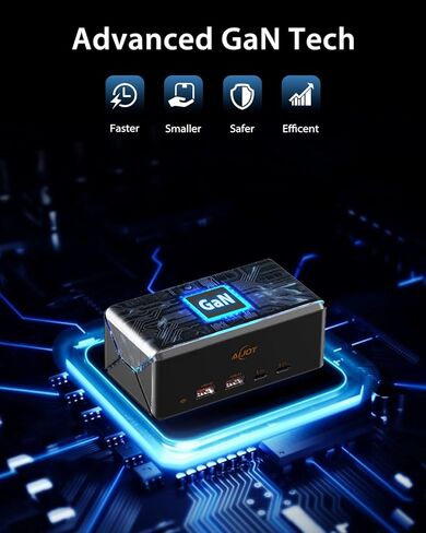 محطة شحن AiJoy بقدرة 67 وات، شريط طاقة 7 في 1 مع 2USB C، 2USB A، 2 منافذ تيار متردد، سلك تمديد بطول 5 أقدام مع منافذ متعددة، ضوء ليلي، شاحن USB C سريع لأجهزة MacBook، iPhone 15، غرفة النوم بالمكتب المنزلي in Kuwait
