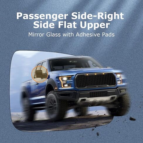 زجاج مرآة السحب يناسب 1999-2016 لسيارة Ford F-250 F-350 F-450 F-550 Super Duty 2000-2005 لسيارة Ford Excursion Tow Mirror Lens غير ساخنة، قطعة واحدة من زجاج المرآة السفلية المحدبة اليمنى in Saudi Arabia