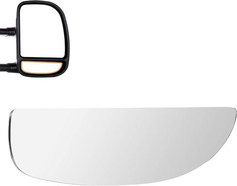 زجاج مرآة السحب يناسب 1999-2016 لسيارة Ford F-250 F-350 F-450 F-550 Super Duty 2000-2005 لسيارة Ford Excursion Tow Mirror Lens غير ساخنة، قطعة واحدة من زجاج المرآة السفلية المحدبة اليمنى in Saudi Arabia