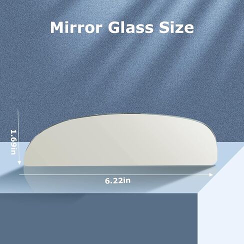 زجاج مرآة السحب يناسب 1999-2016 لسيارة Ford F-250 F-350 F-450 F-550 Super Duty 2000-2005 لسيارة Ford Excursion Tow Mirror Lens غير ساخنة، قطعة واحدة من زجاج المرآة السفلية المحدبة اليمنى in Saudi Arabia