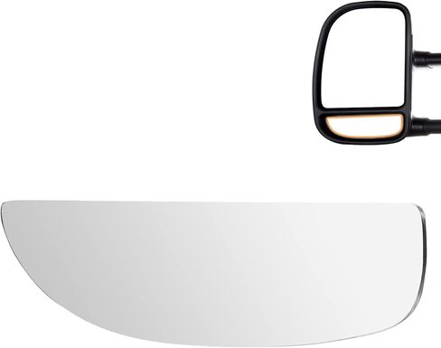 زجاج مرآة السحب يناسب 1999-2016 لسيارة Ford F-250 F-350 F-450 F-550 Super Duty 2000-2005 لسيارة Ford Excursion Tow Mirror Lens غير ساخنة، قطعة واحدة من زجاج المرآة السفلية المحدبة اليمنى in Saudi Arabia