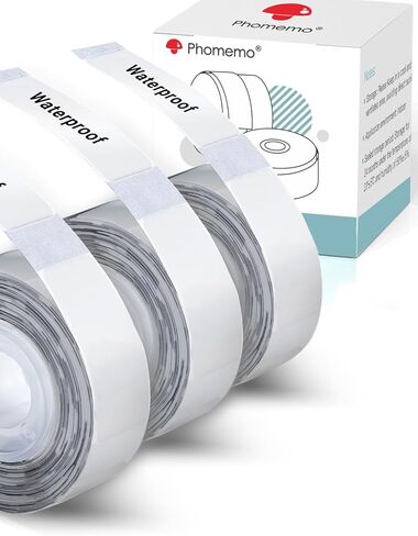 Odaro D30 Q30 Q30S Q31 Thermal Label Tape, White Label Maker Tape for School, Home, Office, Small Business, 3 Rolls 160 Labels/Roll, 12x40mm (3/8" X 1 1/2") in Saudi Arabia