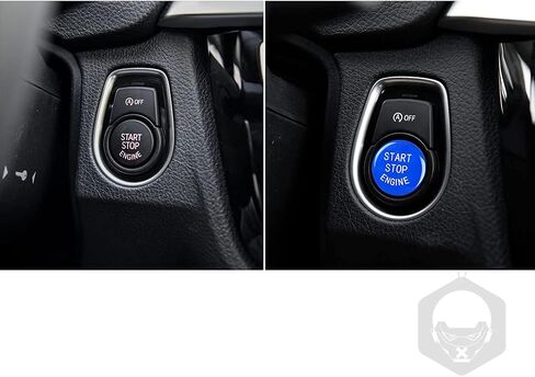 3Pcs Car Steering Wheel M1/M2 Buttons Start Stop Engine Switch Button Replacement Compatible with BMW 1 Series F20/F21 M Sport/ 2 Series F22/F23 M Sport/ M2 F87 M3 F80 X5M X6M (red) in Saudi Arabia