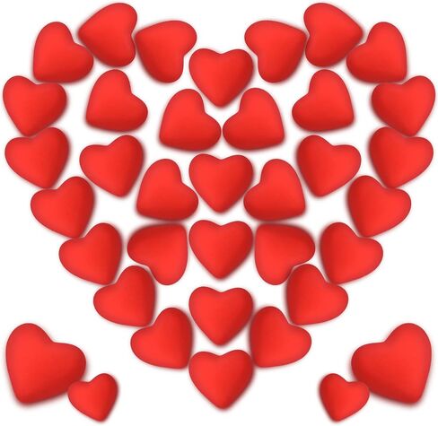 36 Pieces Valentine Erasers Red Heart Erasers Valentines Day Erasers for Kids Mini Heart Shaped Erasers Holiday Erasers for Valentine's Day Party Favors School Classroom Student, 1.2 x 1.2 Inch in Saudi Arabia