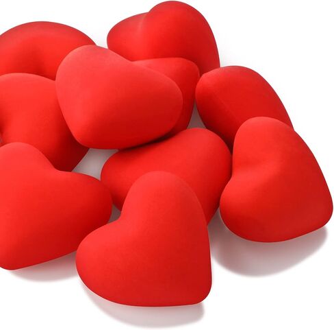 36 Pieces Valentine Erasers Red Heart Erasers Valentines Day Erasers for Kids Mini Heart Shaped Erasers Holiday Erasers for Valentine's Day Party Favors School Classroom Student, 1.2 x 1.2 Inch in Saudi Arabia