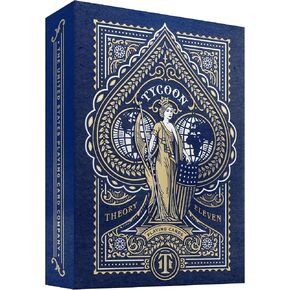 Theory11 Tycoon Playing Cards, Blue: Luxury Magic, 1-99 Players, Age 60+