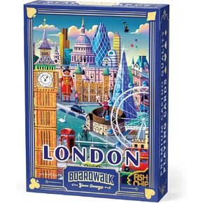 Boardwalk Puzzles Premium Featherlight Unique Playing Cards, Fun Themed Deck for Home and Travel | London