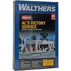 Walthers Cornerstone Series Kit HO Scale Al's Victory Service Station