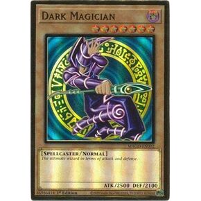 Dark Magician - MAGO-EN002 - Premium Gold Rare - 1st Edition, Collectible Card, 1 Piece
