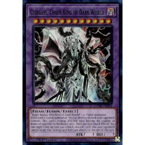 Clorless, Chaos King of Dark World - MZMI-EN014 - Super Rare - 1st Edition