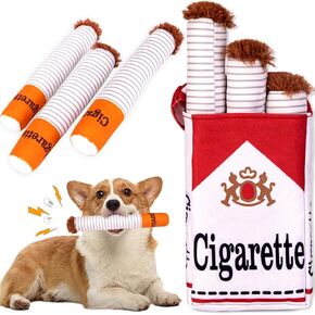 Funny Interactive Dog Toys, 3 Packs Wiggle Puff Stick Toys with a Box, Funny Squeaky Dog Toys for Small Dogs, Dog Toy for Small to Medium Breed, Dog Accessories Boy Gift