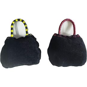 Tealover Leather Round Bite Pillow Dog Training Tug Toys,2 Pack