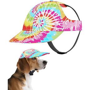 PET SHOW Dog Baseball Cap Camouflage Dog Visors for Large Dogs Pet Sun Hats with Ear Holes Adjustable Buckle Summer Boy Girl Puppy Hat - Green/L