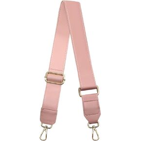 Black Leather Purse Strap Wide Adjustable Shoulder Purse Strap Handbags Replacement Crossbody Straps with Swivel Clasps, 33~55inch