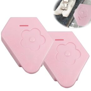 Utoolmart 2Pcs Magnetic Seam Guide for Sewing Machine, Multifunctional Polygonal Hemmer Guide with Scale, Magnet Hem Guide for Sewing Machine, Universal Sewing Accessories and Supplies (Pink)