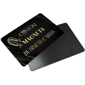 Custom Magnetic Business Cards – 2"x3.5" Standard Size - Durable Business Card Magnets for Marketing - Custom Magnets for Business Cards – Printable Magnetic Business Cards – Customizable Designs.